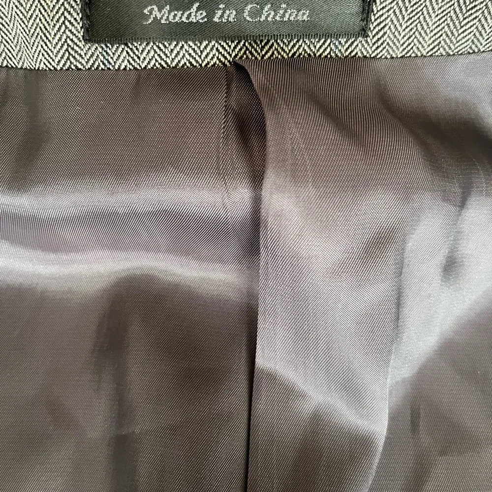 Chaps Mens Blazer Sport Coat Two Button Jacket Mens Size 40R Casual‎ Suits Grey